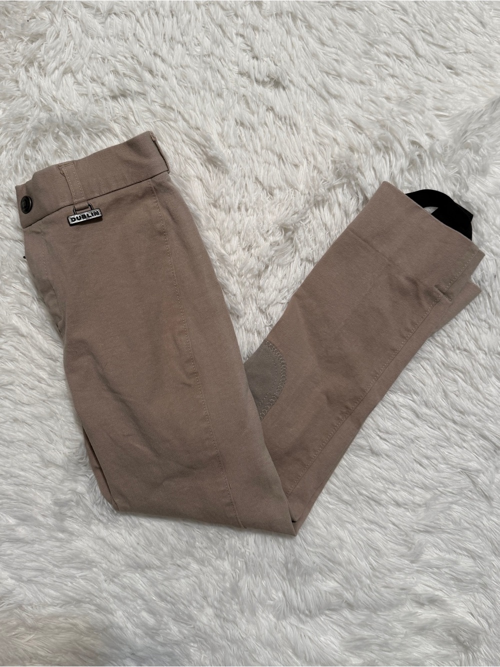 Child’s Size 8R Tan Dublin Knee Patch Horseback Riding Jodphur Breeches